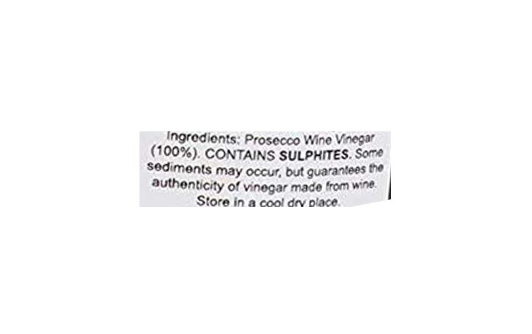 Colavita Prosecco White Wine Vinegar    Glass Bottle  500 millilitre
